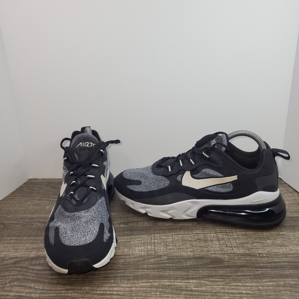 Nike Air Max 270 React Black and White Sneakers